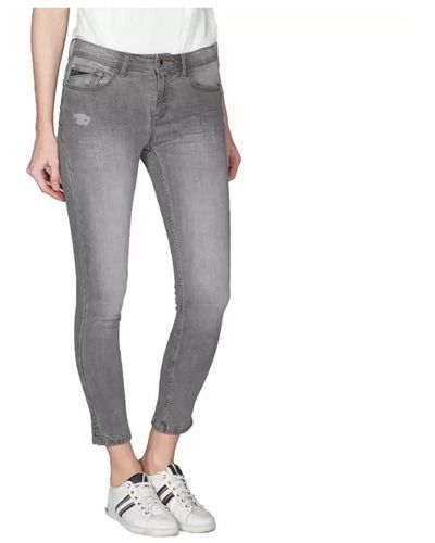 Yes-Zee Jeans > slim-fit jeans - Gris