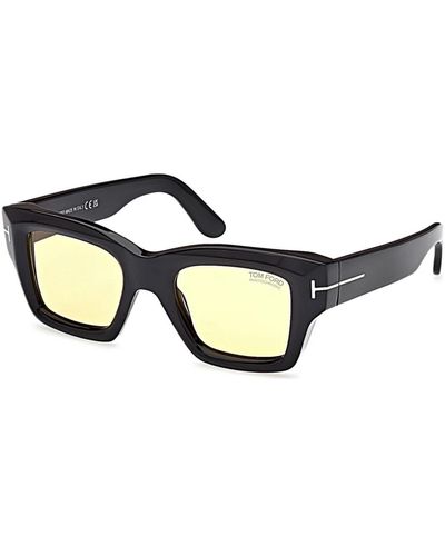 Tom Ford Ilias sonnenbrille schwarz/gelb braun - Blau