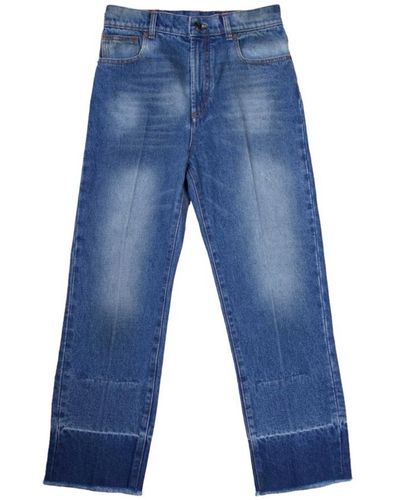 N°21 Jeans cropped gamba dritta - Blu