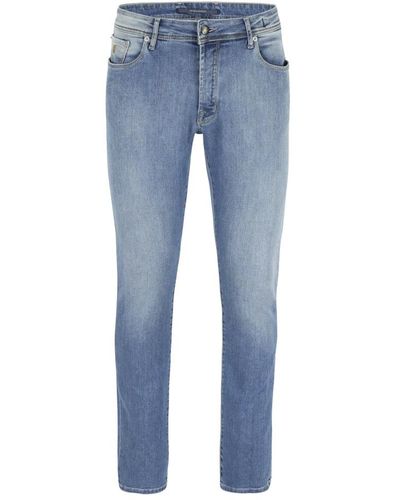 Atelier Noterman Jeans > slim-fit jeans - Bleu