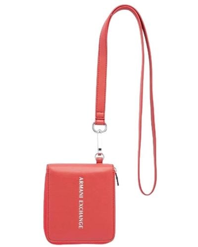 Armani Exchange Wallets & Cardholders - Red