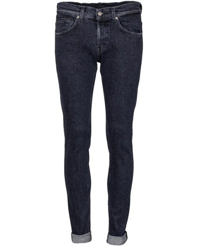 Dondup Slim-fit stretch denim jeans - Blau