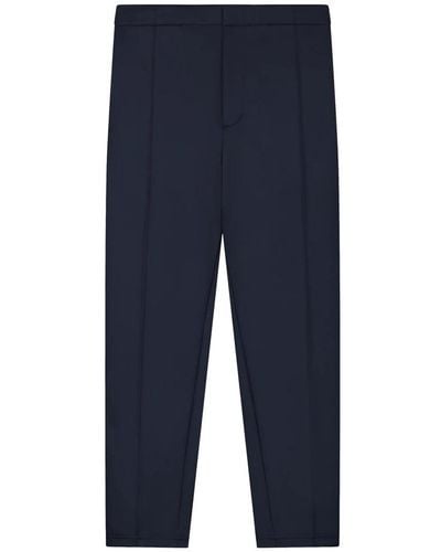 OLAF HUSSEIN Slim-Fit Trousers - Blue