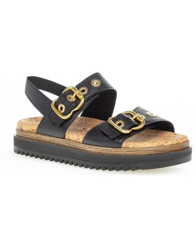 Gabor Flat Sandals - Braun