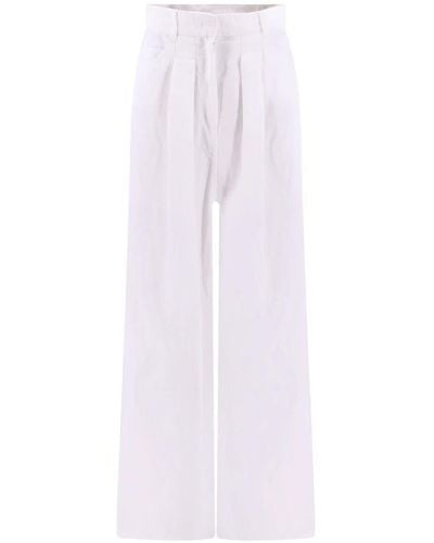 Krizia Leather trousers - Bianco