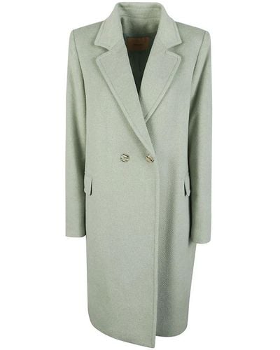 Twin Set Double-Breasted Coats - Green