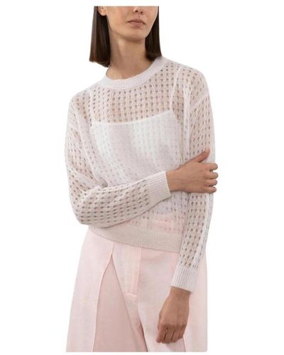 Peserico Round-Neck Knitwear - Pink