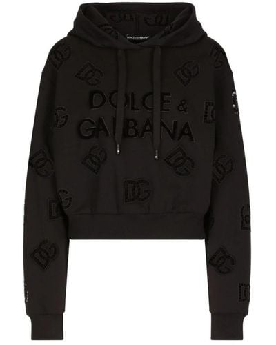 Dolce & Gabbana Hoodies - Black