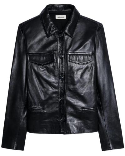 Zadig & Voltaire Jackets > leather jackets - Noir