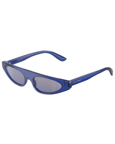 Dolce & Gabbana Re-editionlarge occhiali da sole - Blu