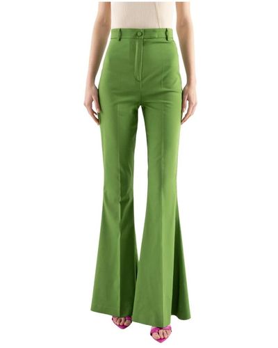 Hebe Studio Suit Trousers - Green