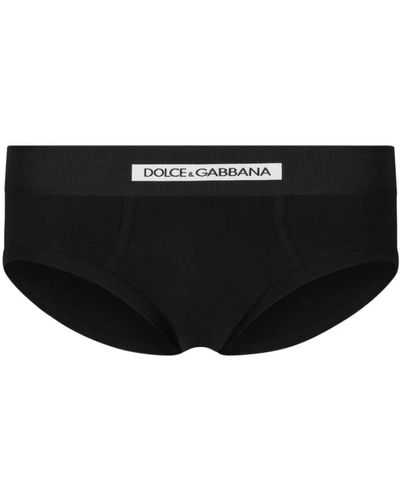 Dolce & Gabbana Schwarze unterwäsche slip medio