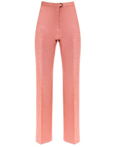 Agnona Trousers > straight trousers - Rose