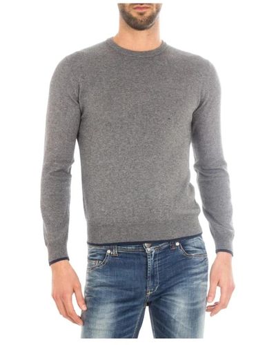 Armani Jeans Rundhals-Ausschnitt Strickware - Grau