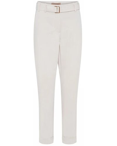 GUSTAV Trousers > cropped trousers - Blanc
