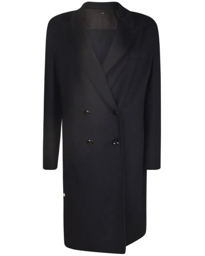 Giorgio Armani Double-Breasted Coats - Black