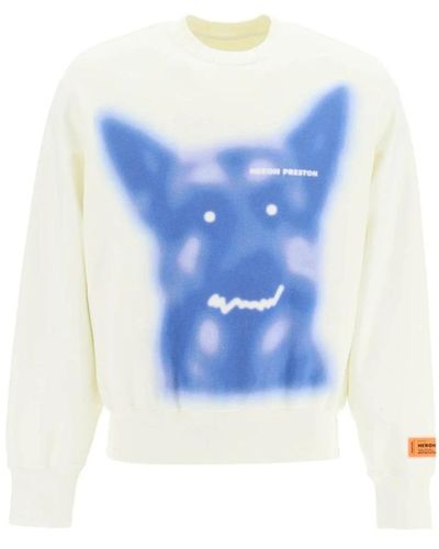 Heron Preston Hundesweatshirt - baumwolle, vorsicht - Blau