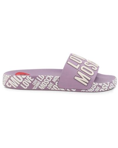 Love Moschino Chanclas de para primavera/verano - Morado