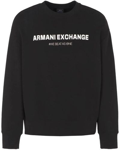 Armani Exchange Sweatshirt ohne kapuze - Schwarz