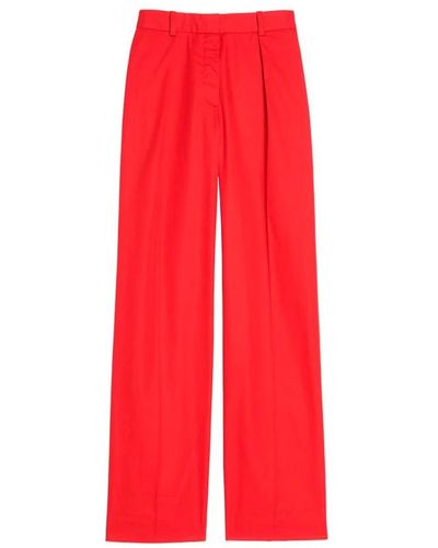 Ines De La Fressange Paris Trousers > wide trousers - Rouge