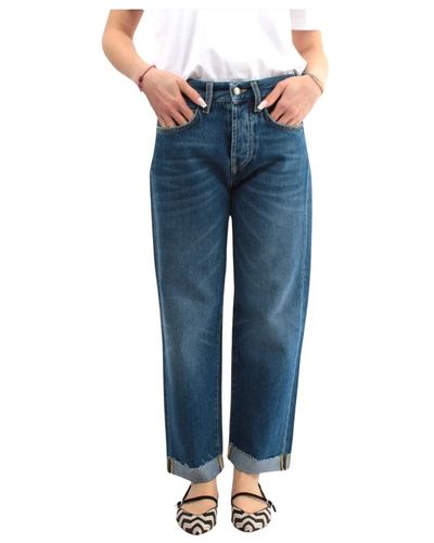 Roy Rogers Blaue jeans mit logo-knöpfen