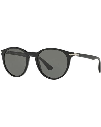 Persol Iconici occhiali da sole phantos con profili sottili - Nero
