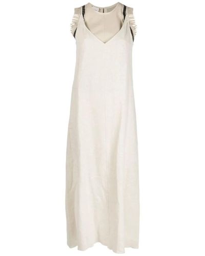 Alysi Midi Dresses - Weiß