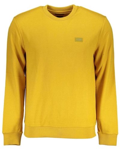 Guess Round-Neck Knitwear - Yellow