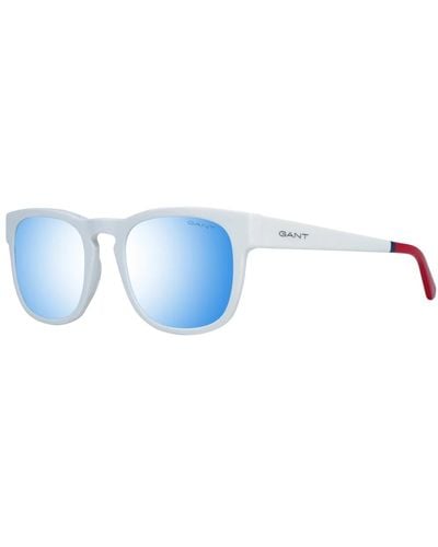 GANT Weiße -sonnenbrille mit verspiegelten gläsern - Blau