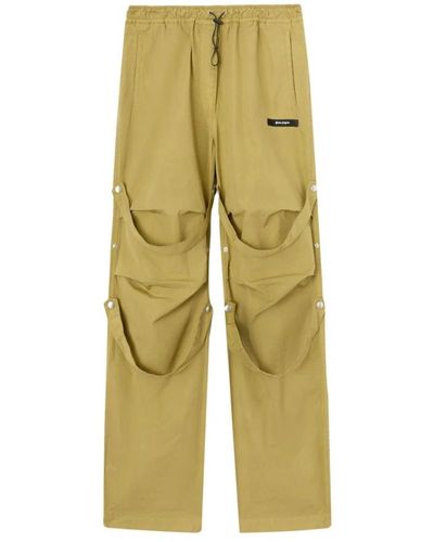 Palm Angels Straight Trousers - Yellow