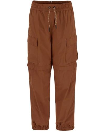 Moncler Trousers > sweatpants - Marron