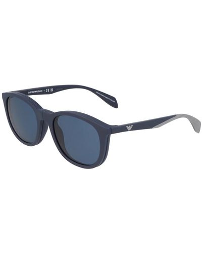 Emporio Armani Quadratische rahmen sonnenbrille - Blau
