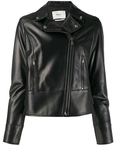 Bally Leather Jackets - Black