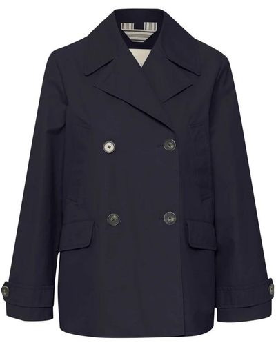 Part Two Coats > double-breasted coats - Bleu
