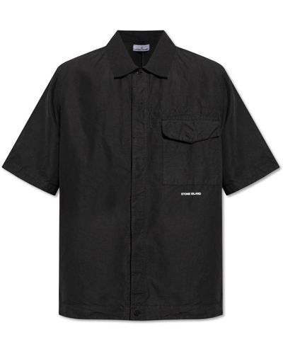 Stone Island Shirts > short sleeve shirts - Noir