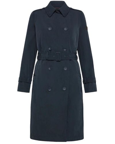 Peuterey Trench Coats - Blue