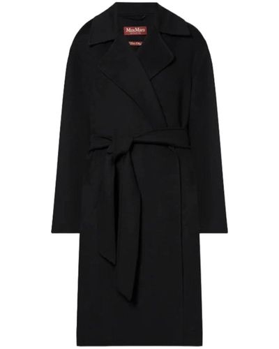 Max Mara Studio Coats > single-breasted coats - Noir