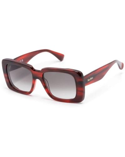 Max Mara Stilvolle sonnenbrille für den täglichen gebrauch - Rot