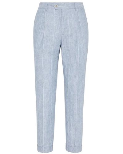 Brunello Cucinelli Suit Trousers - Blue