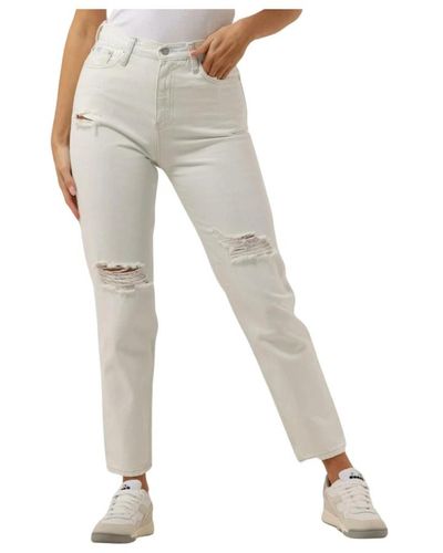 Calvin Klein Weiße mom jeans trendy bequem
