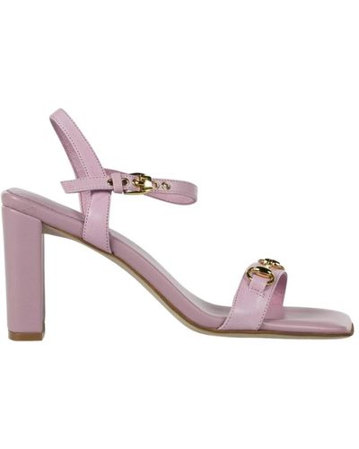 Jeffrey Campbell Erhöhen Sie Ihren Stil mit echten Leder-High-Heel-Sandalen - Pink
