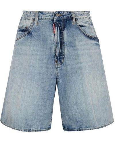 DSquared² Shorts > denim shorts - Bleu