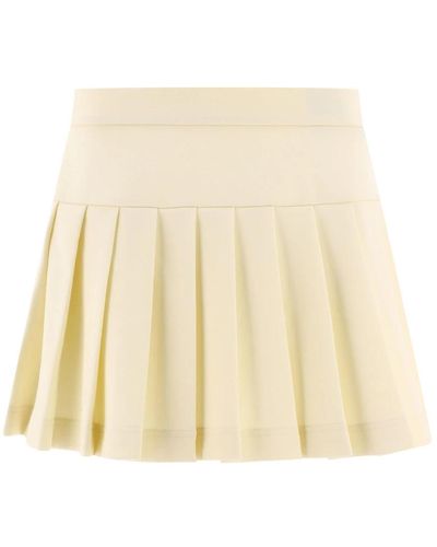 Palm Angels Short Skirts - Natural