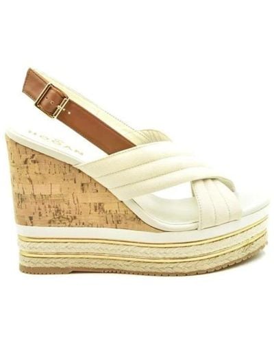 Hogan Wedges White 179296 - Metallic