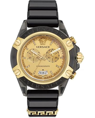 Versace Icon active chronograph diamant uhr - Mettallic
