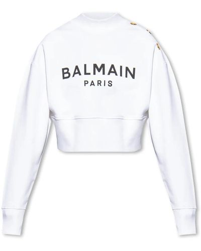 Balmain Sweatshirts & hoodies > sweatshirts - Blanc