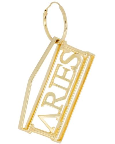 Aries Earrings - Metallic