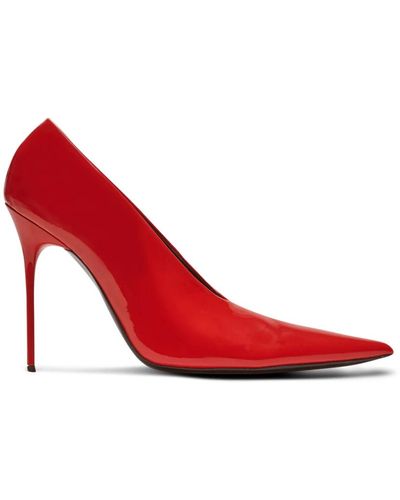 Balmain Clara zapatos de charol - Rojo