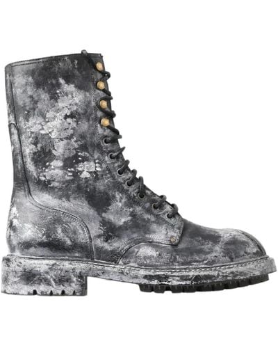 Dolce & Gabbana Shoes > boots > lace-up boots - Gris