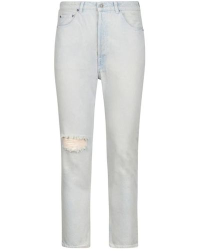 Golden Goose Hellblaue jeans mit used-look - Grau